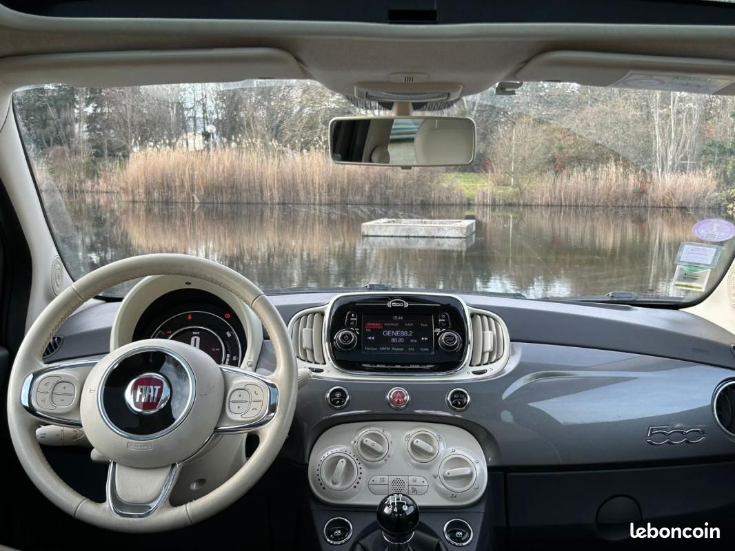 Fiat 500 MY17 1.2 – 69 ch Lounge – Toit panoramique