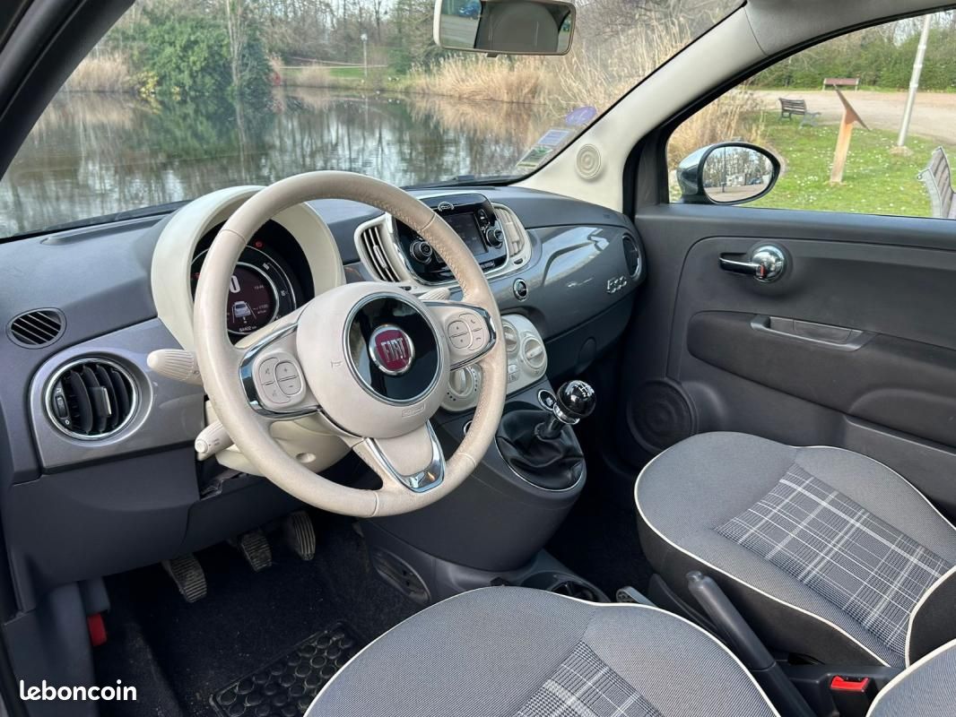 Fiat 500 MY17 1.2 – 69 ch Lounge – Toit panoramique