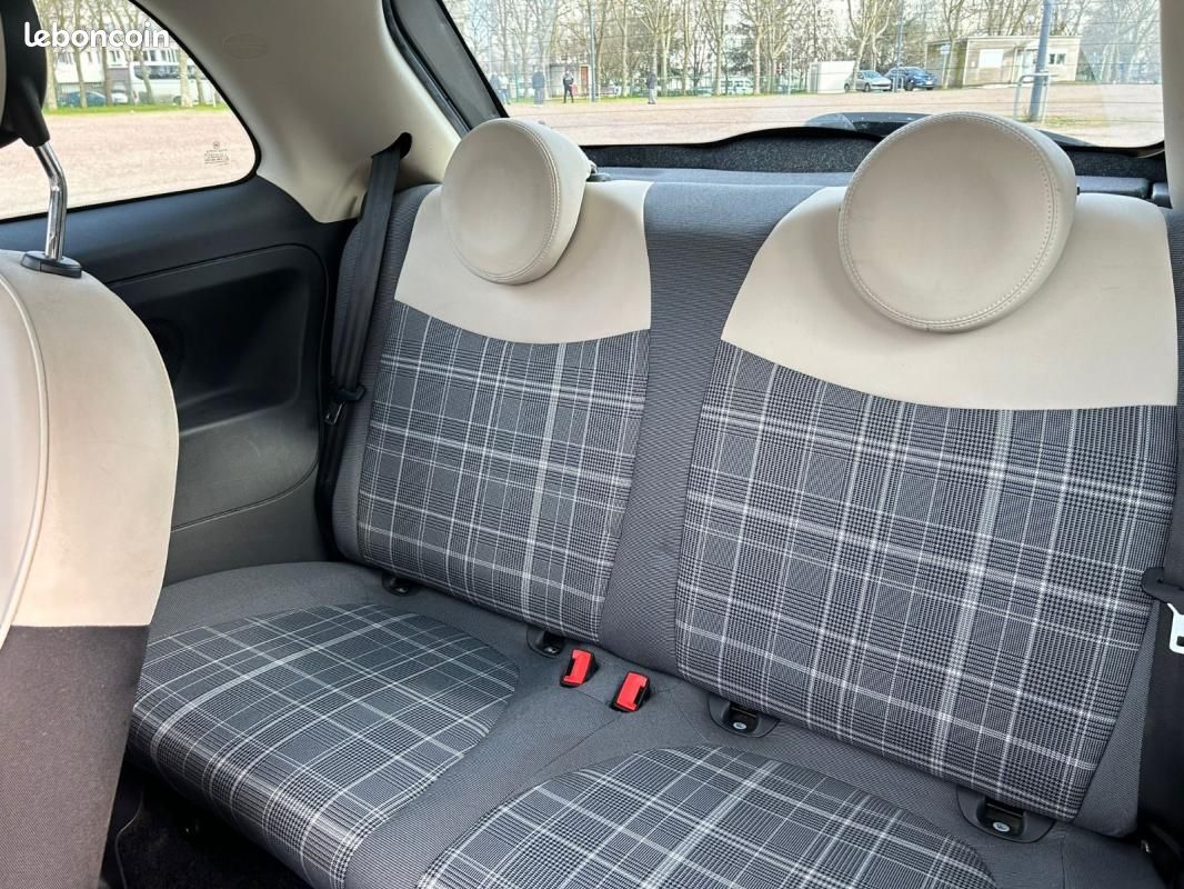 Fiat 500 MY17 1.2 – 69 ch Lounge – Toit panoramique